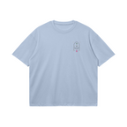 T-shirt Octobre Rose bleu clair face avant en situation