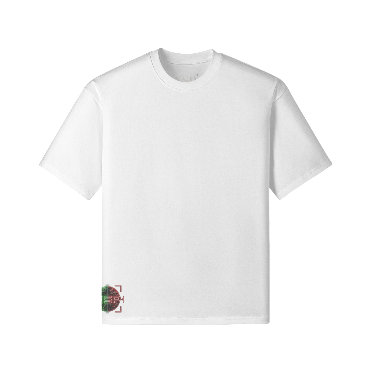 T-shirt GLOBE blanc face avant NE SCANNE PAS
